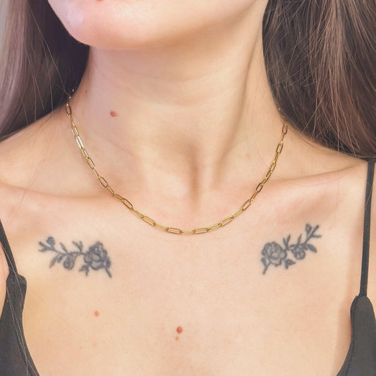 3mm pločio auksuota grandinėlė "Chain"