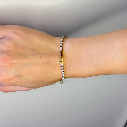 Auksuota apyrankė Tennis 3mm