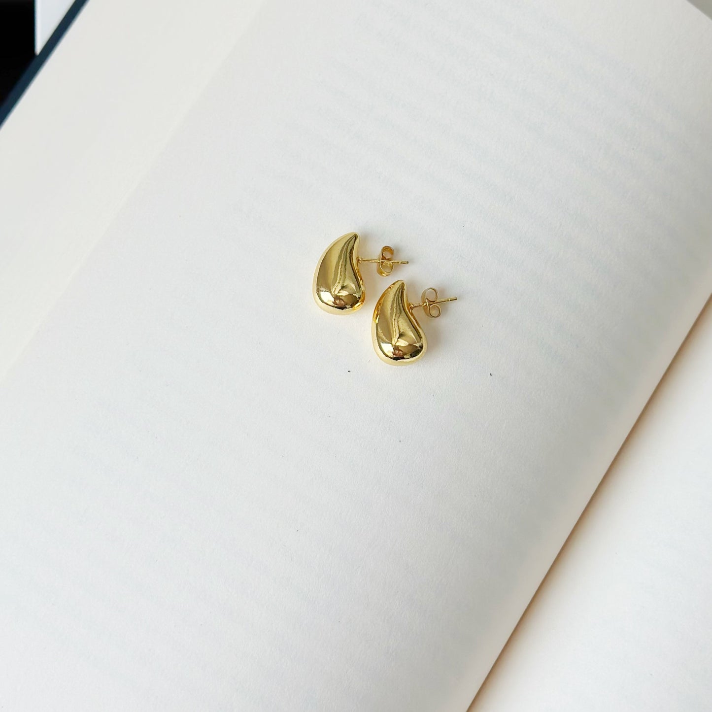 Auksuoti auskarai " Lašeliai"