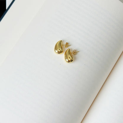 Auksuoti auskarai " Lašeliai"