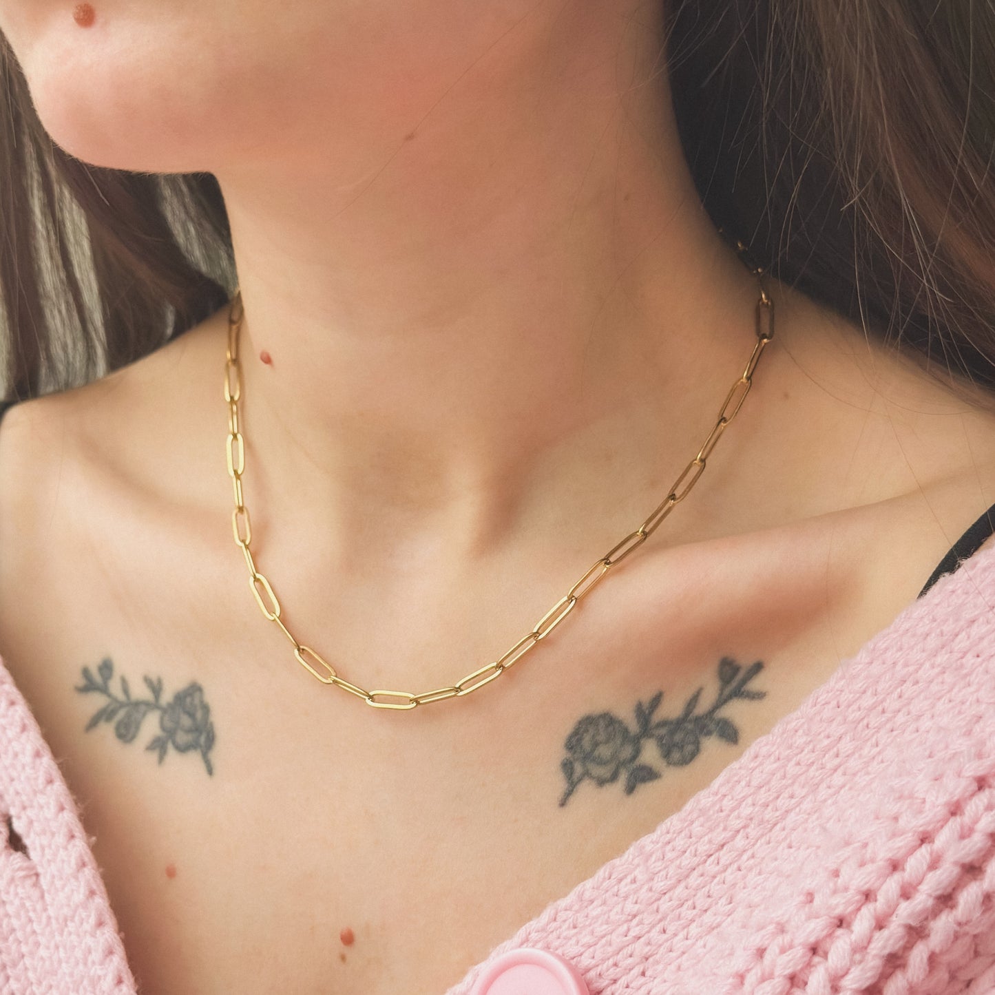 42,5cm auksuota grandinėlė "Chain"