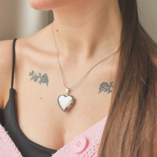 Atveriamas pakabukas „Heart“ su grandinėle