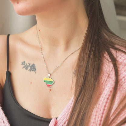 Pakabukas „Lietuvos vėliava“ su grandinėle