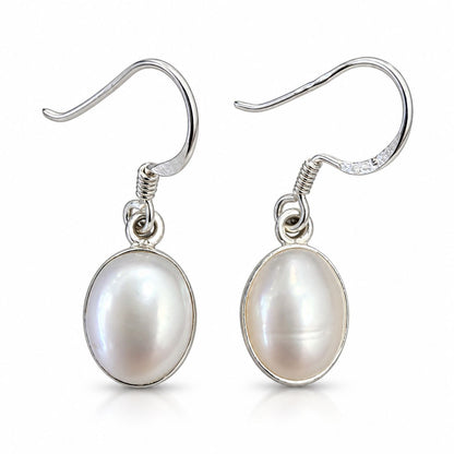 Sterling Silver Pearl Drop Earrings
