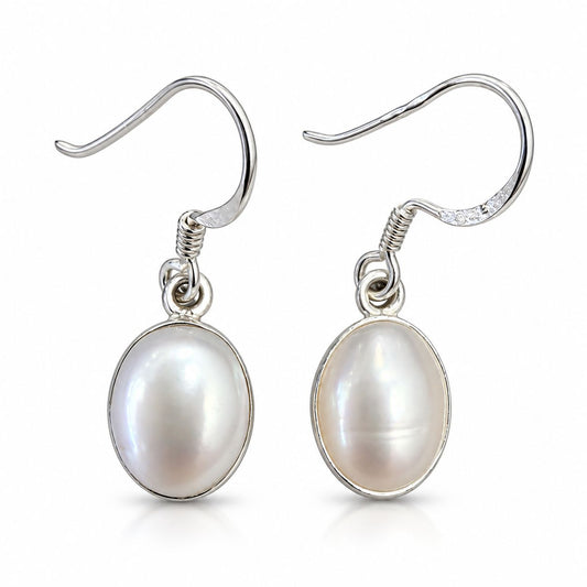 Sterling Silver Pearl Drop Earrings