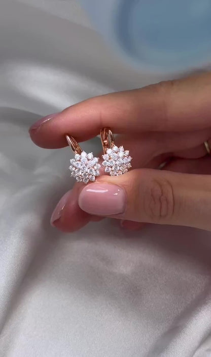 Sterling Silver English Lock Earrings