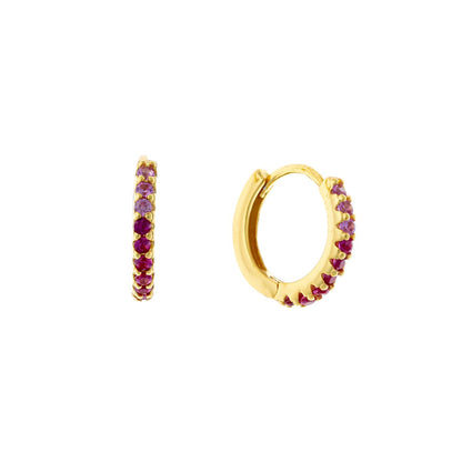 Sidabrinės auksuotos 1,3cm rinkutės su rožiniais cirkoniais