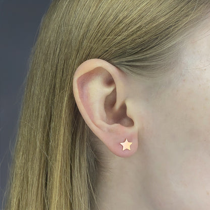 Sterling Silver Star Studs
